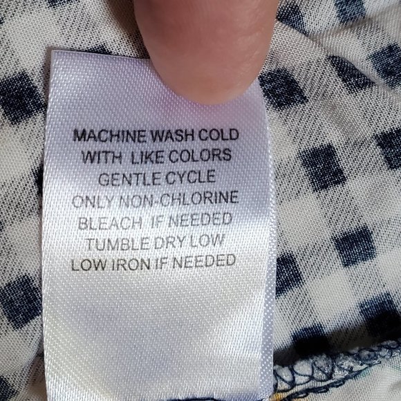 DR2 Daniel Rainn navy & white floral top M - Picture 13 of 13